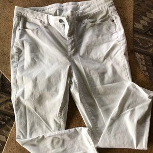 Talbots white denim jegging